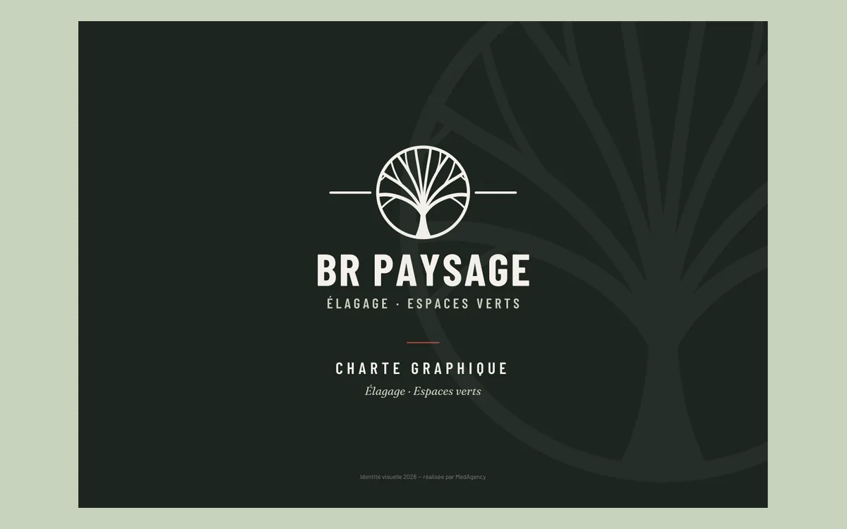 Charte graphique BR Paysage : logo, couleurs et typographies