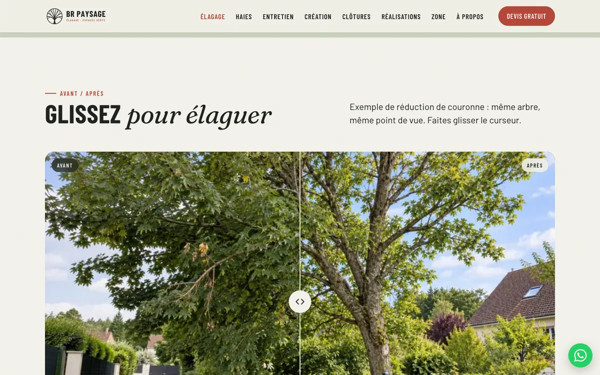 Avant / après à faire glisser
