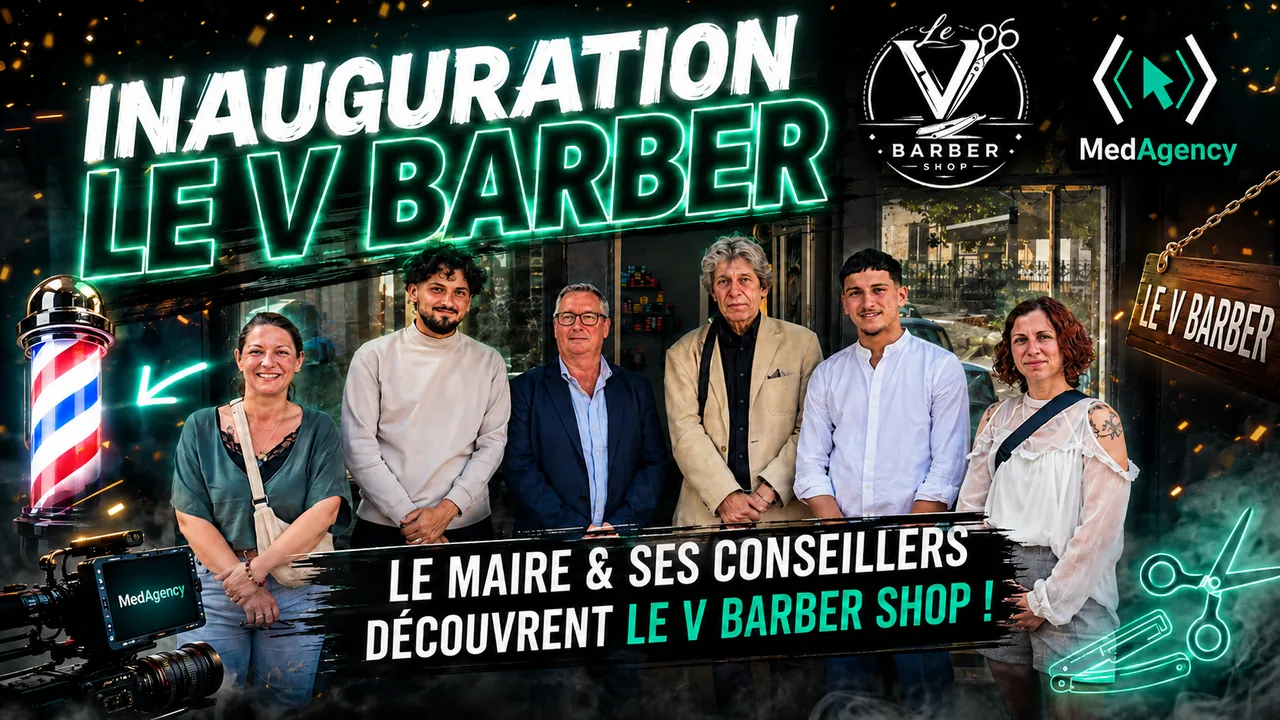 Miniature vid&eacute;o YouTube &mdash; Inauguration Le V. Barber avec le maire