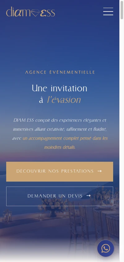 Site mobile DIAM ESS
