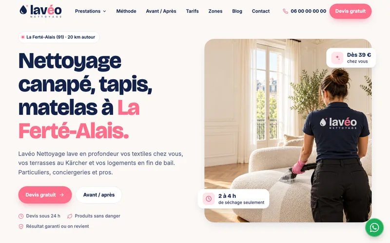 Site Lavéo Nettoyage par MedAgency