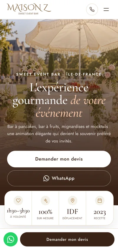 Site mobile Maison Z