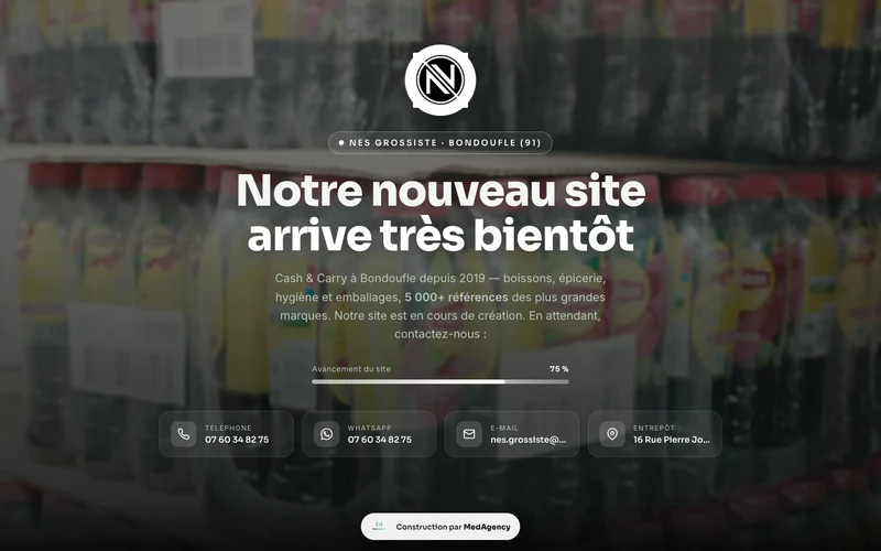 Site e-commerce NES Grossiste par MedAgency