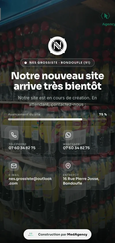 Site mobile NES Grossiste