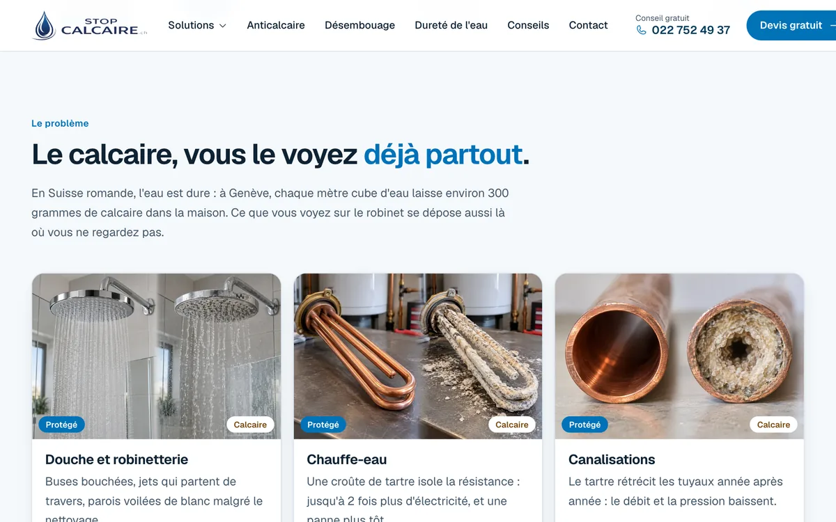 Section Le calcaire, vous le voyez d&eacute;j&agrave; partout